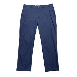 Original Penguin Pants Mens 36 Navy Blue Stretch Nylon Quick Dry Golf Chino
